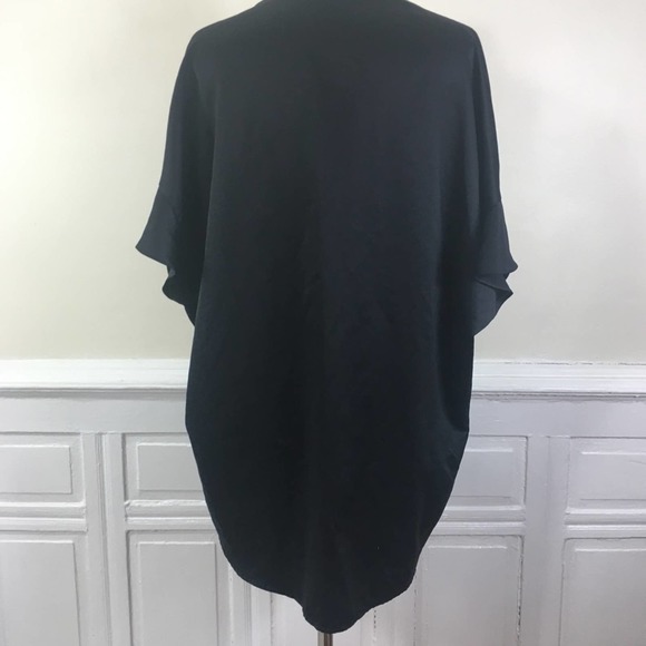 Victoria Secret Black Satin Ruffle Robe - Picture 5 of 6